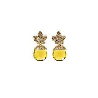 COMBO Hoja Gold Drop Opal Rosa, Drop Fut Verde y Drop Fut Amarillo (LIMITED) Arete + Drop de Joyería Regina Castillo