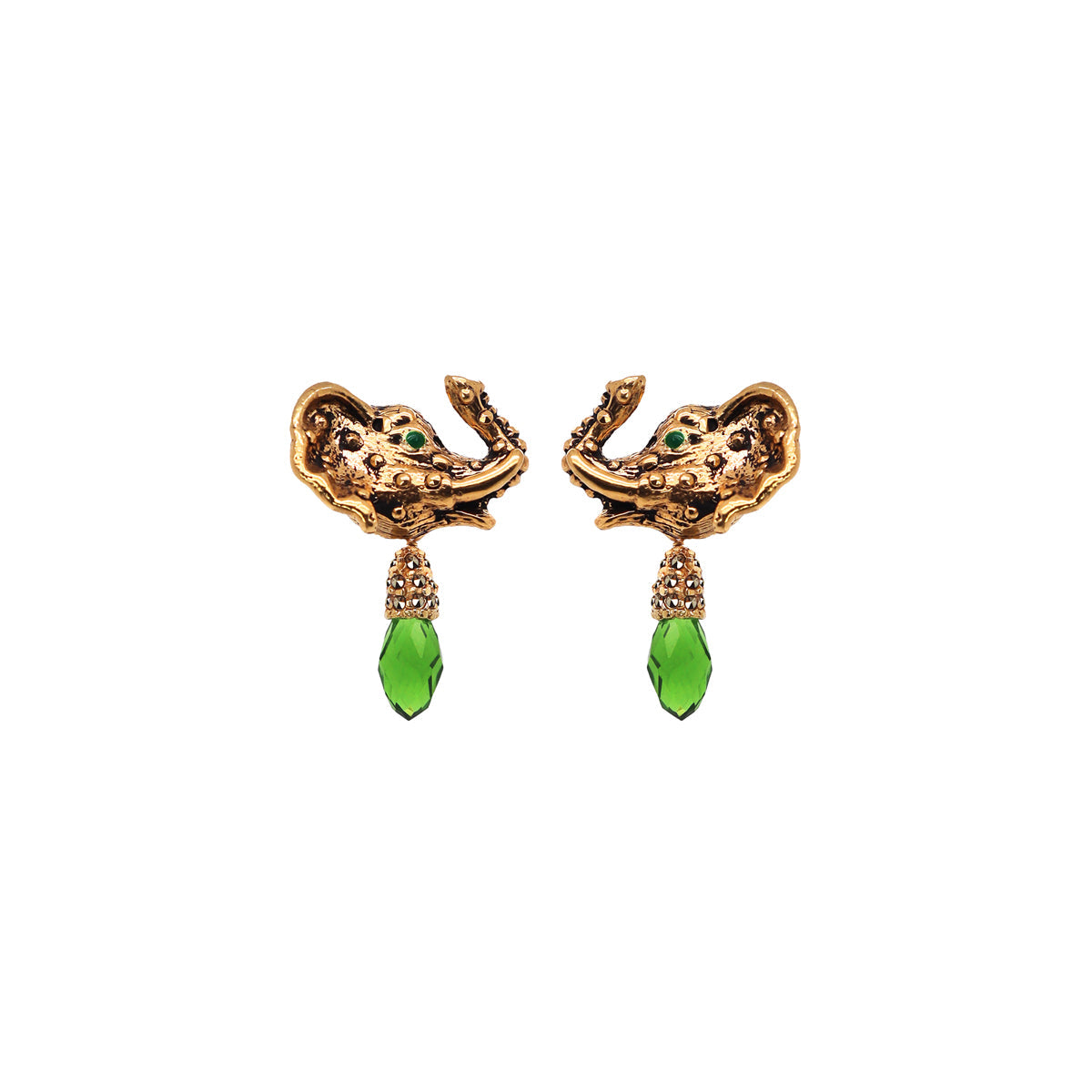 COMBO ELEFANTE Arete + Drop de Joyería Regina Castillo