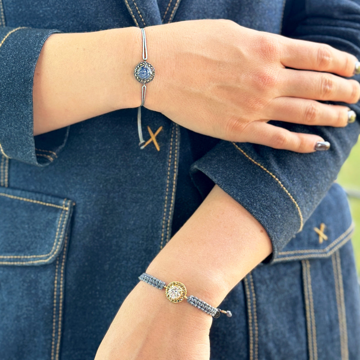 PULSERA TEJIDA CORONA GOLD Pulseras de Joyería Regina Castillo