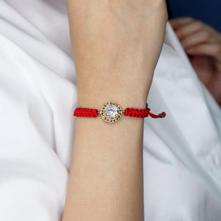 PULSERA TEJIDA CORONA GOLD Pulseras de Joyería Regina Castillo