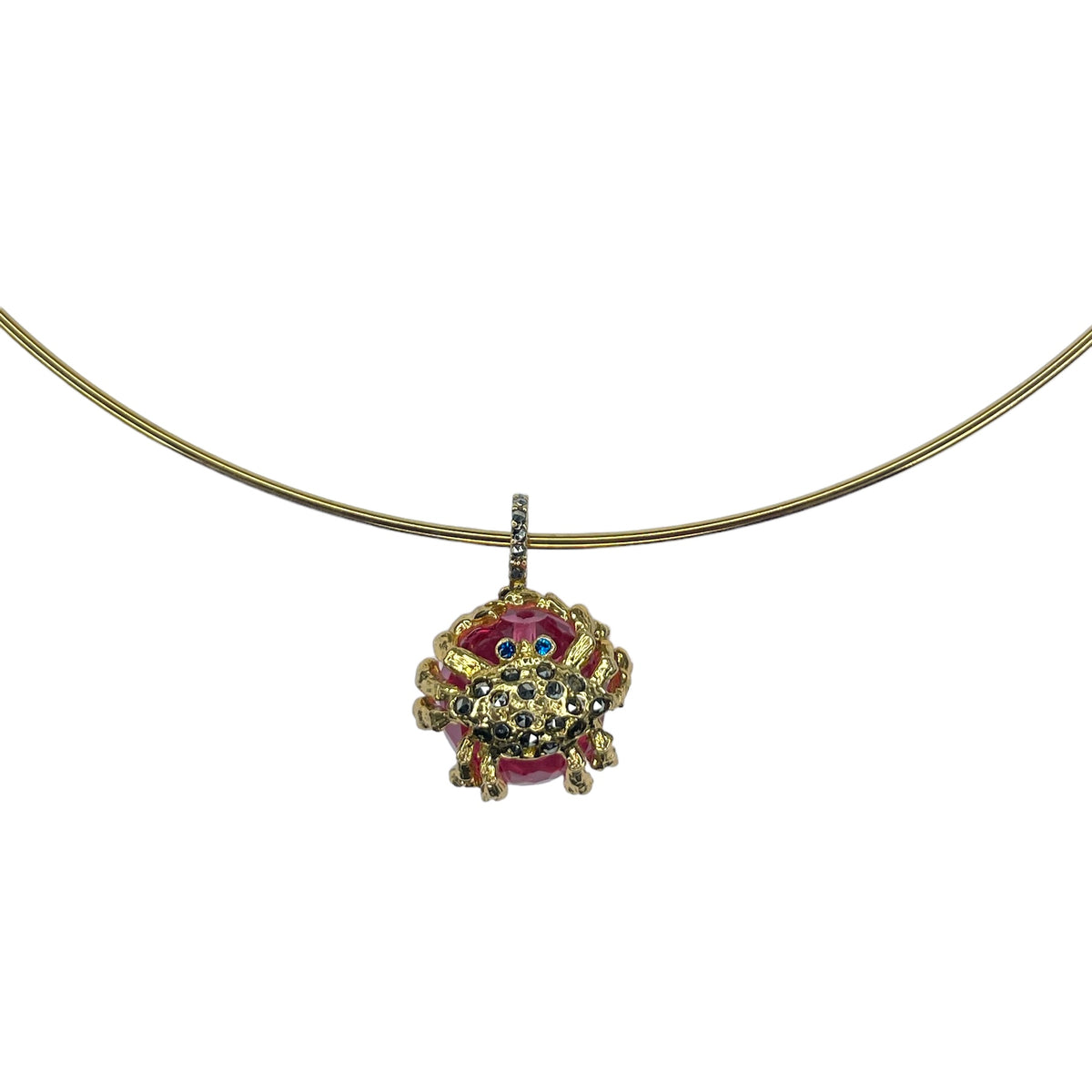 COLLAR RIGIDO CANGREJO GOLD de Joyería Regina Castillo