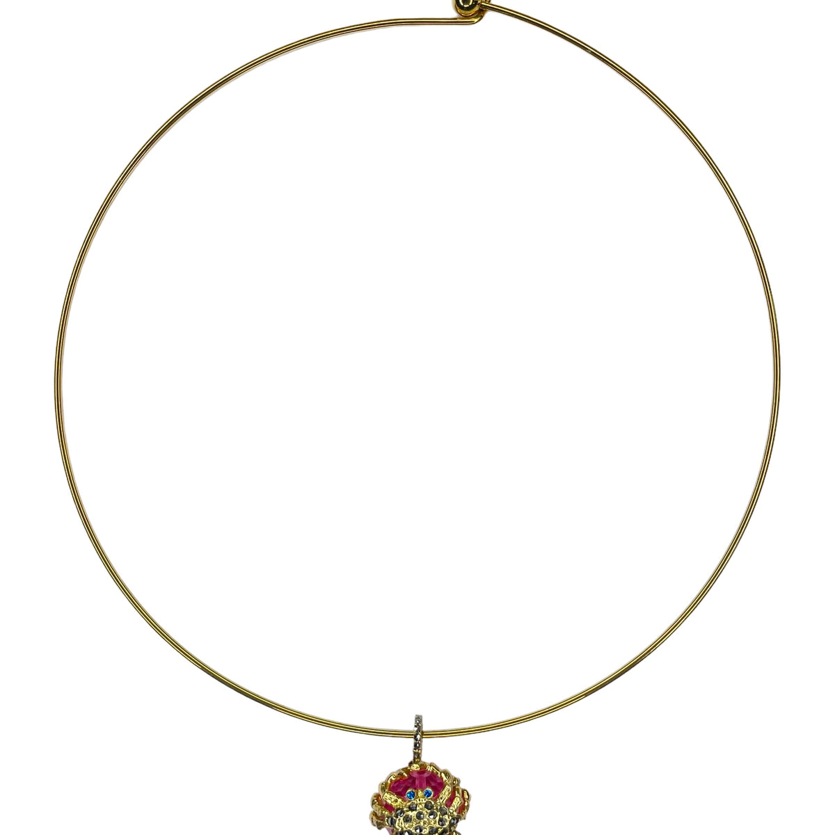 COLLAR RIGIDO CANGREJO GOLD de Joyería Regina Castillo