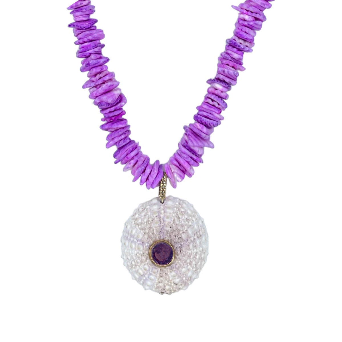 COLLAR LAJA ROSA DIJE CONCHA Collares de Joyería Regina Castillo