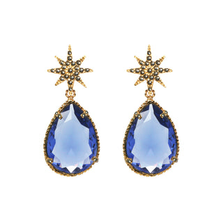 Aretes Polaris + Drop Tanzanita Arete + Drop de Joyería Regina Castillo