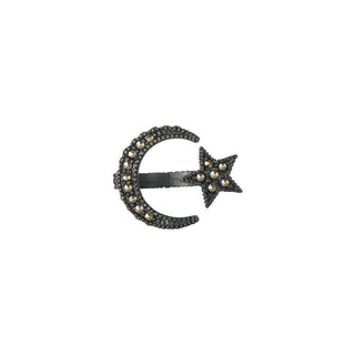 Anillo Acrux de plata con patina grisáceo Anillos de Joyería Regina Castillo