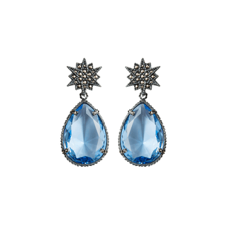 Arete Estrella Lyra + Drop Clásico desmontable Arete + Drop de Joyería Regina Castillo