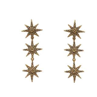 Arete triple Polaris de plata personalizable Arete Base de Joyería Regina Castillo