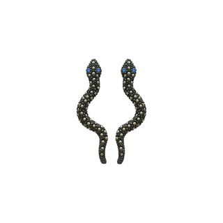 Arete víbora Nigiri de plata personalizable Arete Base de Joyería Regina Castillo