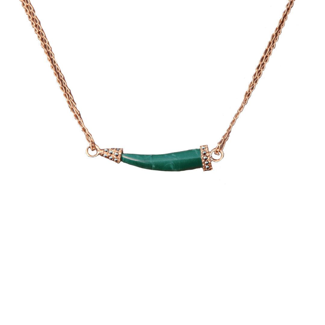 Cadena Doble Fang Gold Collares de Joyería Regina Castillo