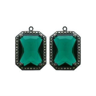 Drop baguette clásico patina grisáceo Drops de Joyería Regina Castillo