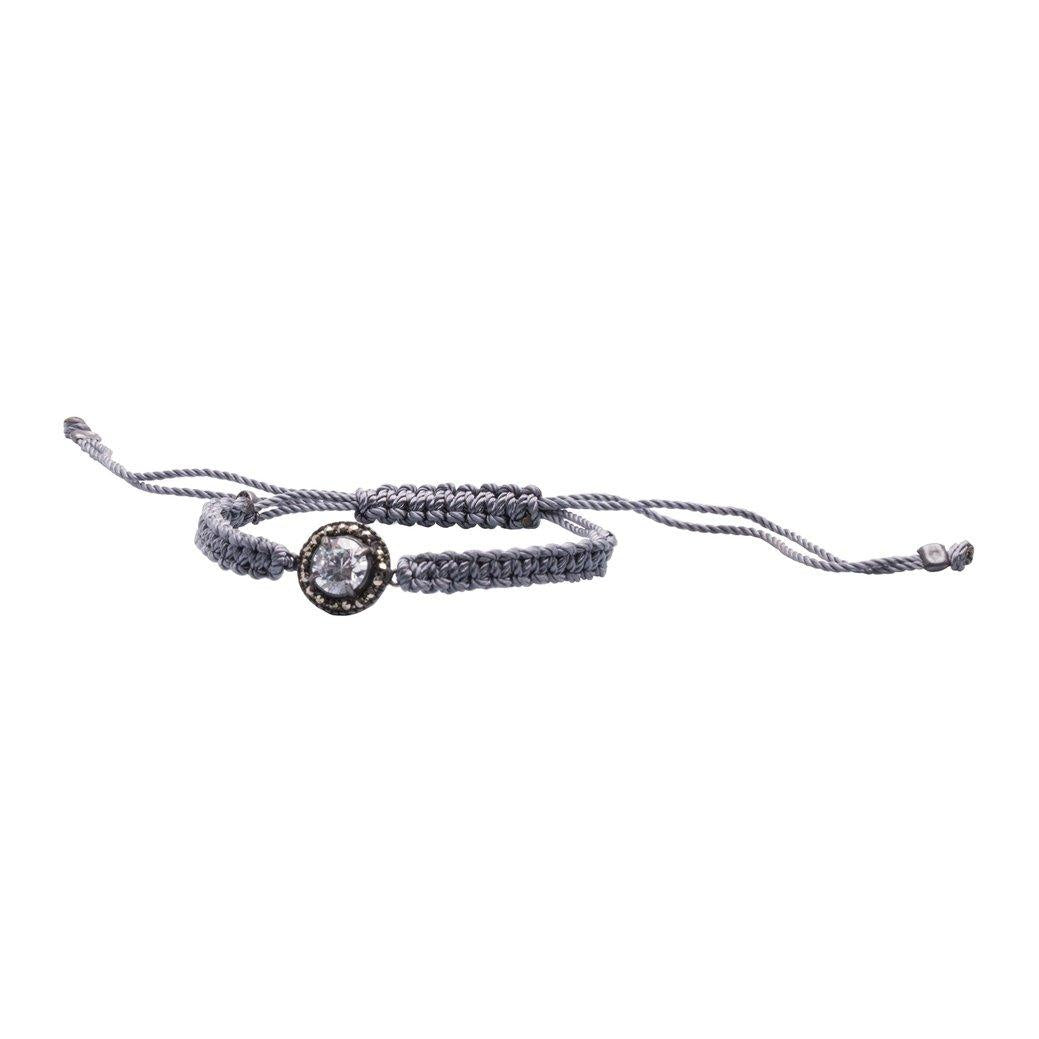 Pulsera corona de plata con pátina grisáceo Pulseras de Joyería Regina Castillo