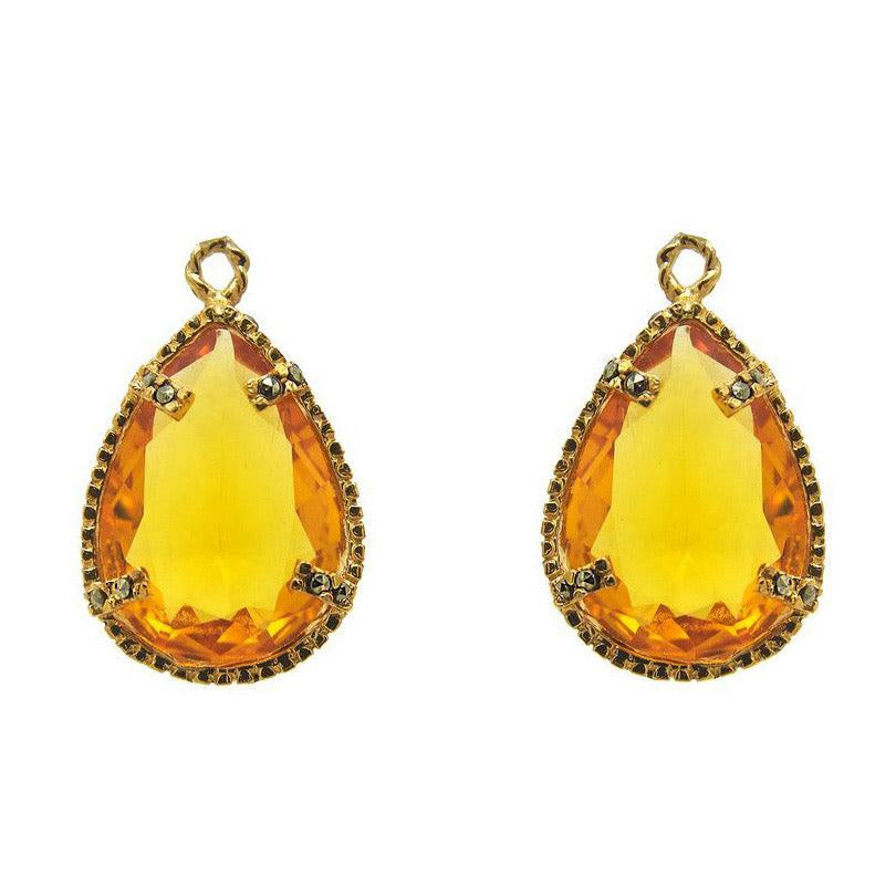 Drop clásico chico con baño de oro Drops de Joyería Regina Castillo