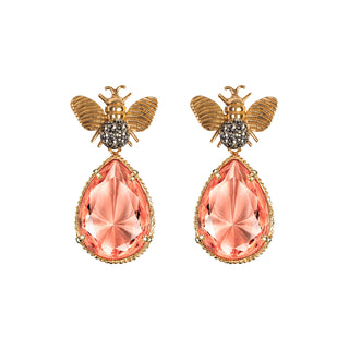 Arete Bee Mix+ Drop Clasico Gold