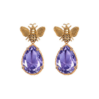 Arete Bee + Drop Clasico Gold
