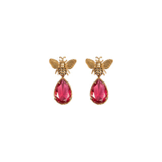 Arete Bee + Drop Clasico Gold