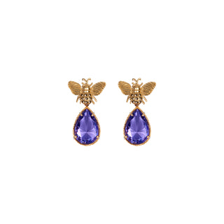 Arete Bee + Drop Clasico Gold