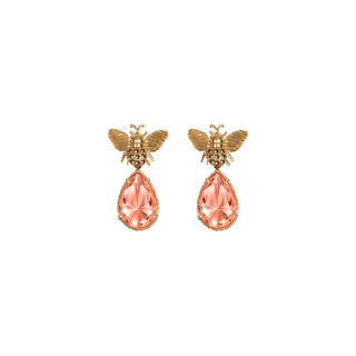 Arete Bee + Drop Clasico Gold