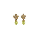 COMBO Hoja Gold Drop Cuarzo Rojo, Drop Jade Mini, Drop Briolette Amarillo (LIMITED) Arete + Drop de Joyería Regina Castillo