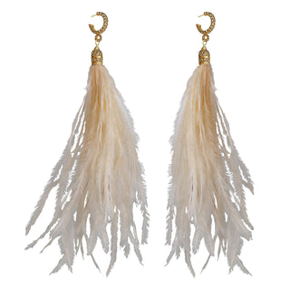 Arracada Camp Plume Gold Aretes con Drop (No desmontable) de Joyería Regina Castillo