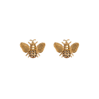 Boucle d'Oreille Abeille Dorée Personnalisable