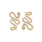Arete Vibora Curv Gold Aretes de Joyería Regina Castillo