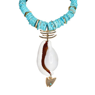 Collar bloq turquesa Gabo