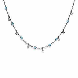 COLLAR OJITOS TURQ