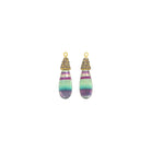 Drop calabazo fluorita con pátina grisáceo Drops de Joyería Regina Castillo