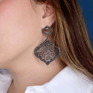 ARETE CORAZÓN PAV Aretes de Joyería Regina Castillo