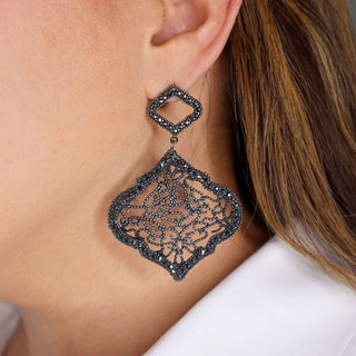 ARETE CORAZÓN PAV Aretes de Joyería Regina Castillo