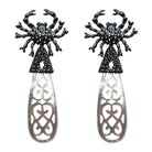 Arete cangrejo centolla + Drop duomo desmontable Arete + Drop de Joyería Regina Castillo