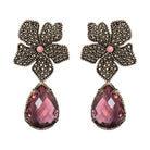 Arete Flor Catha Clasic con Drop Clásico I Arete + Drop de Joyería Regina Castillo