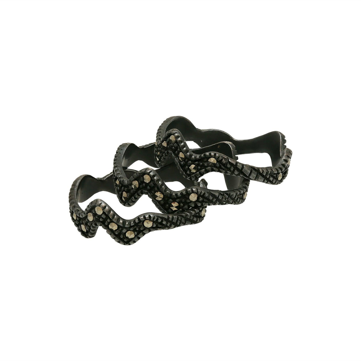 Anillo Ondulado de plata Anillos de Joyería Regina Castillo