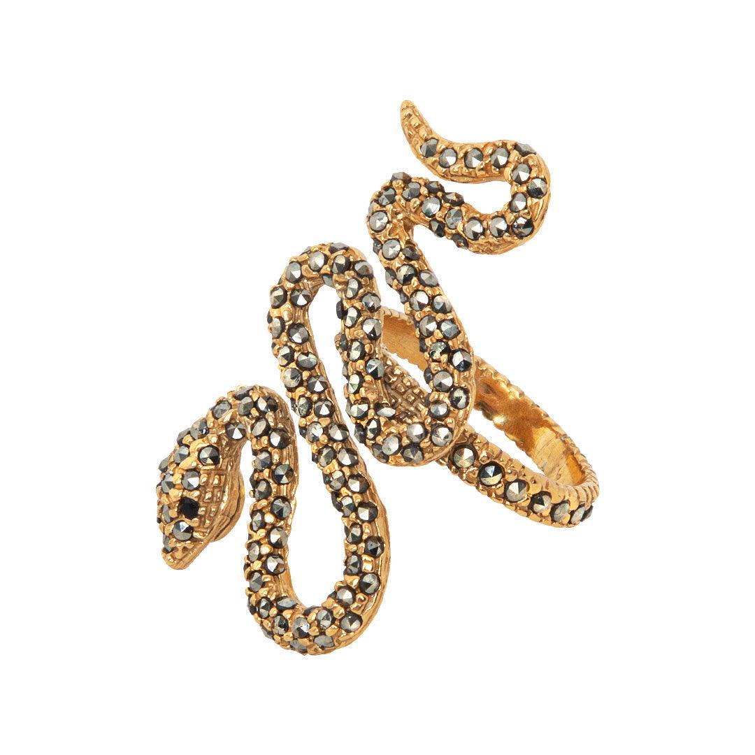 Anillo Vibora Espirale Gold Anillos de Joyería Regina Castillo