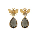 Arete Abeja I + Drop Clásico de plata desmontables Arete + Drop de Joyería Regina Castillo