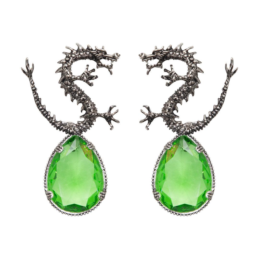 Arete Bugs Dragón Clásico Vintage Aretes con Drop (No desmontable) de Joyería Regina Castillo