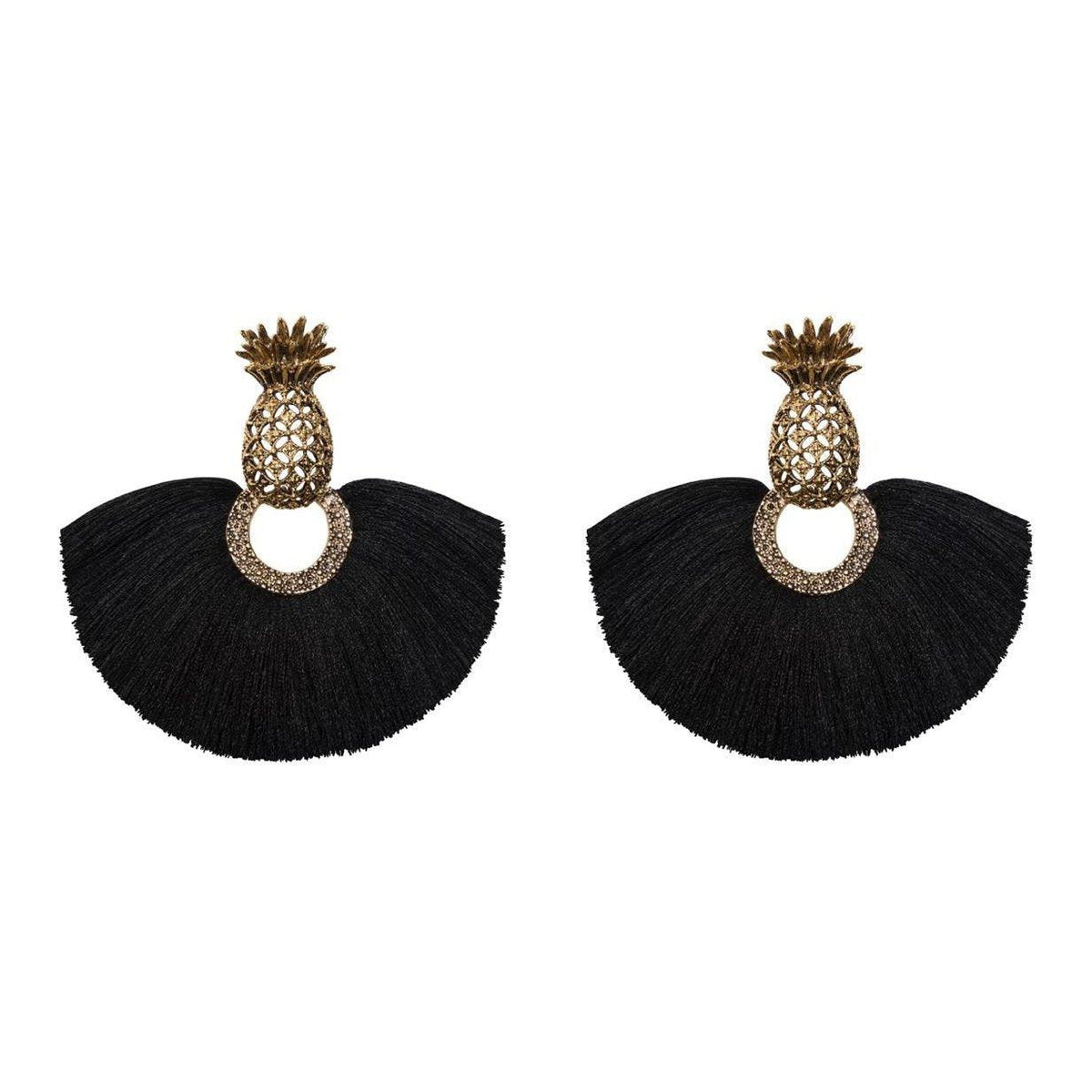 Arete bugs Piña Aretes con Drop (No desmontable) de Joyería Regina Castillo