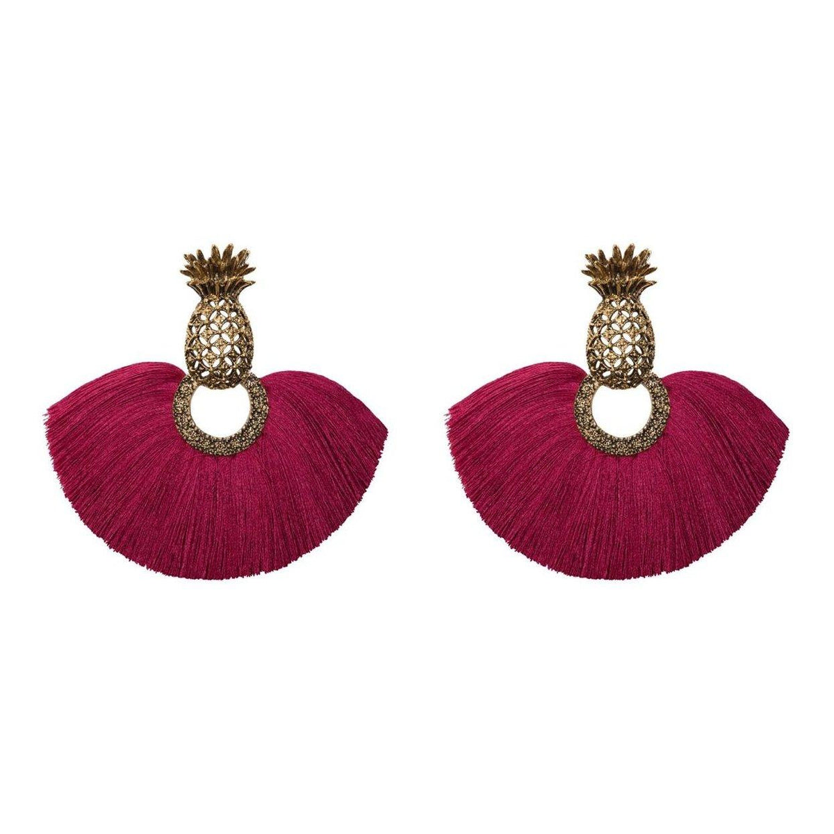 Arete bugs Piña Aretes con Drop (No desmontable) de Joyería Regina Castillo