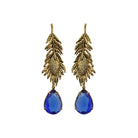 Arete bugs hoja ulva Aretes con Drop (No desmontable) de Joyería Regina Castillo