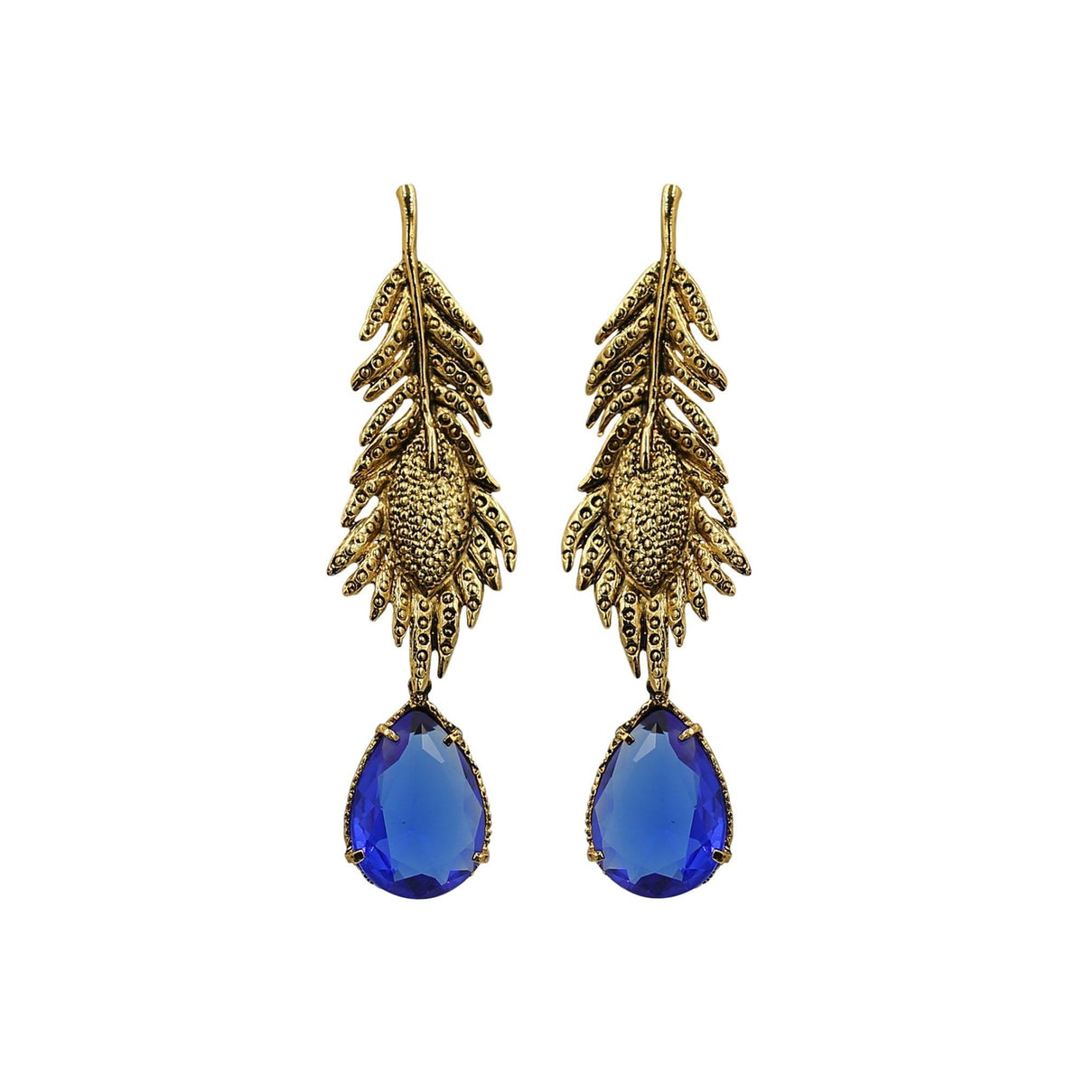 Arete bugs hoja ulva Aretes con Drop (No desmontable) de Joyería Regina Castillo