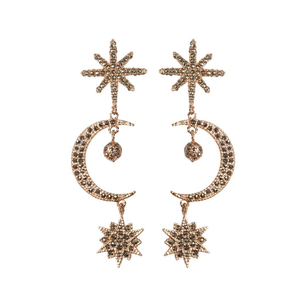 Arete estrella pegasus de plata Arete Base de Joyería Regina Castillo