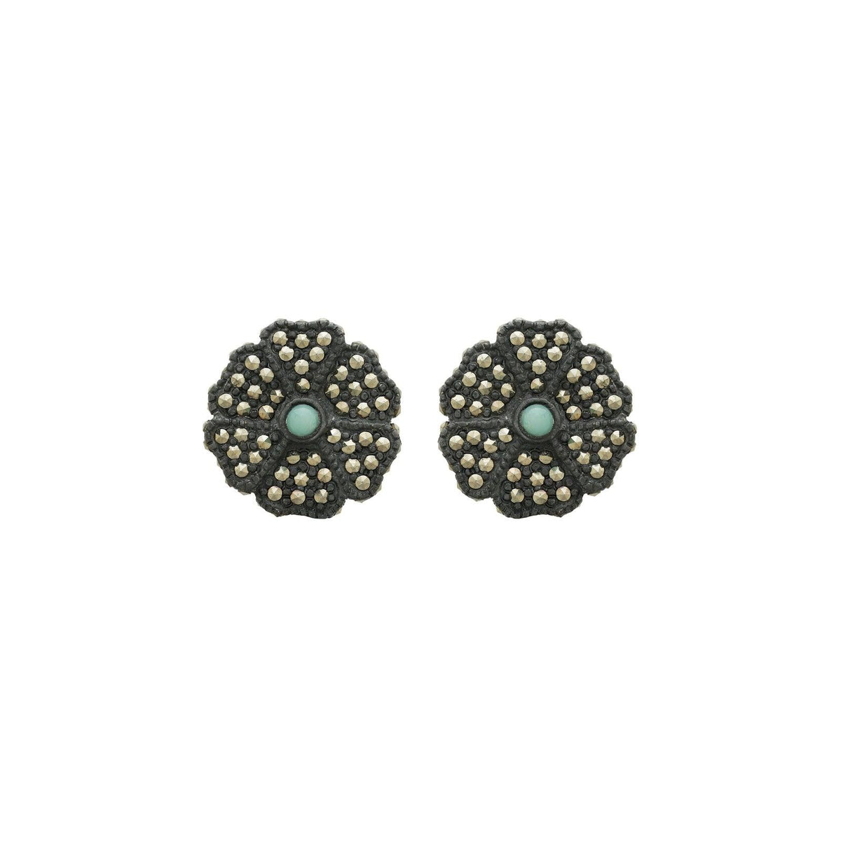 Arete flor Cosmos dorada personalizable Aretes de Joyería Regina Castillo