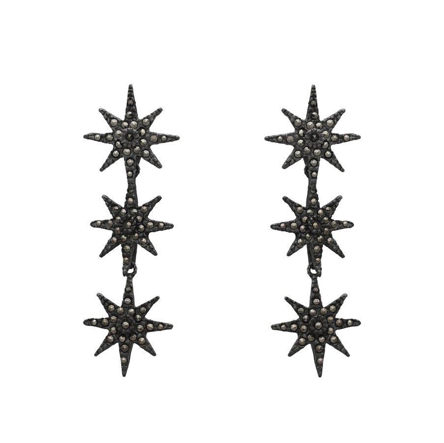 Arete triple polaris Aretes de Joyería Regina Castillo