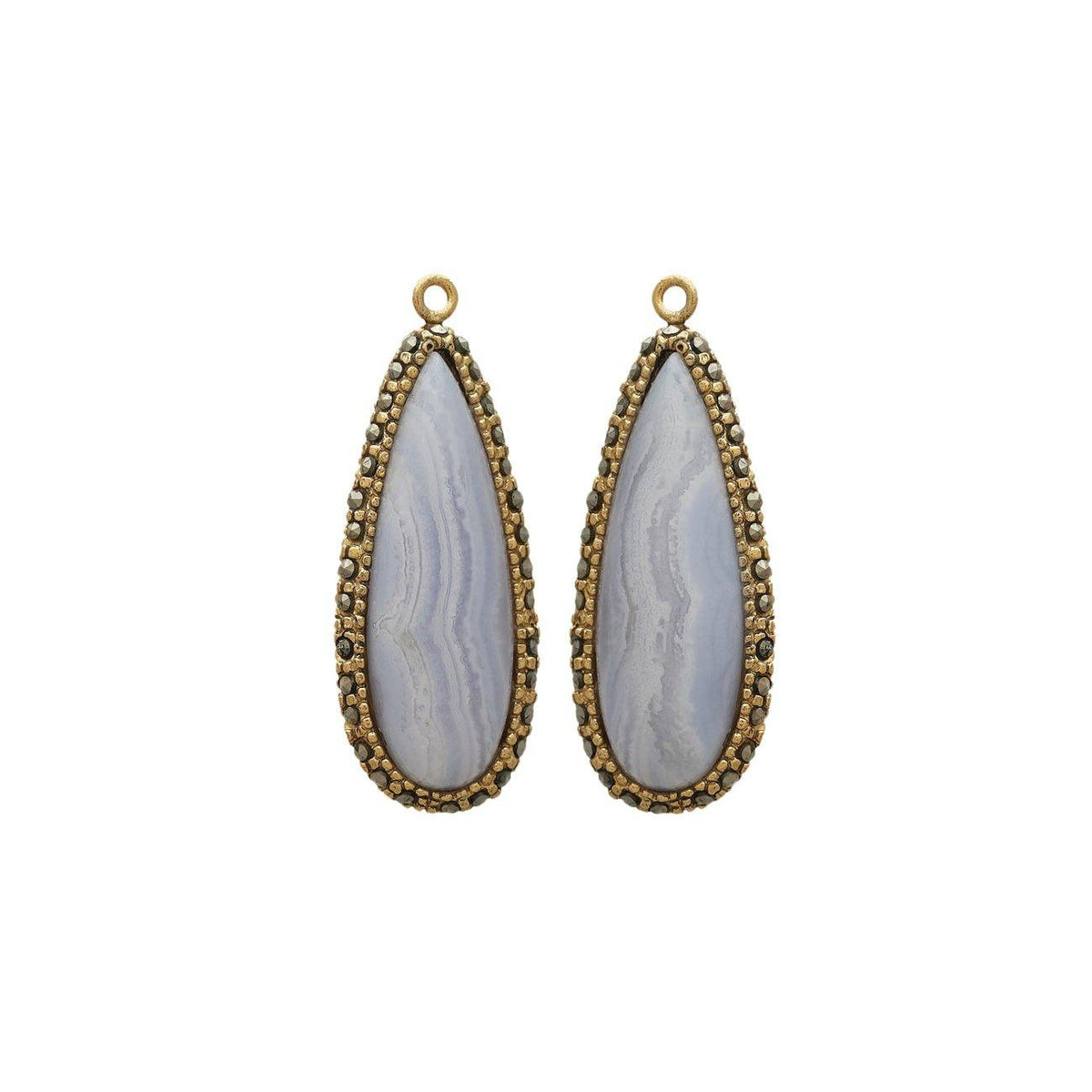 Drop Plany ágata azul Drops de Joyería Regina Castillo