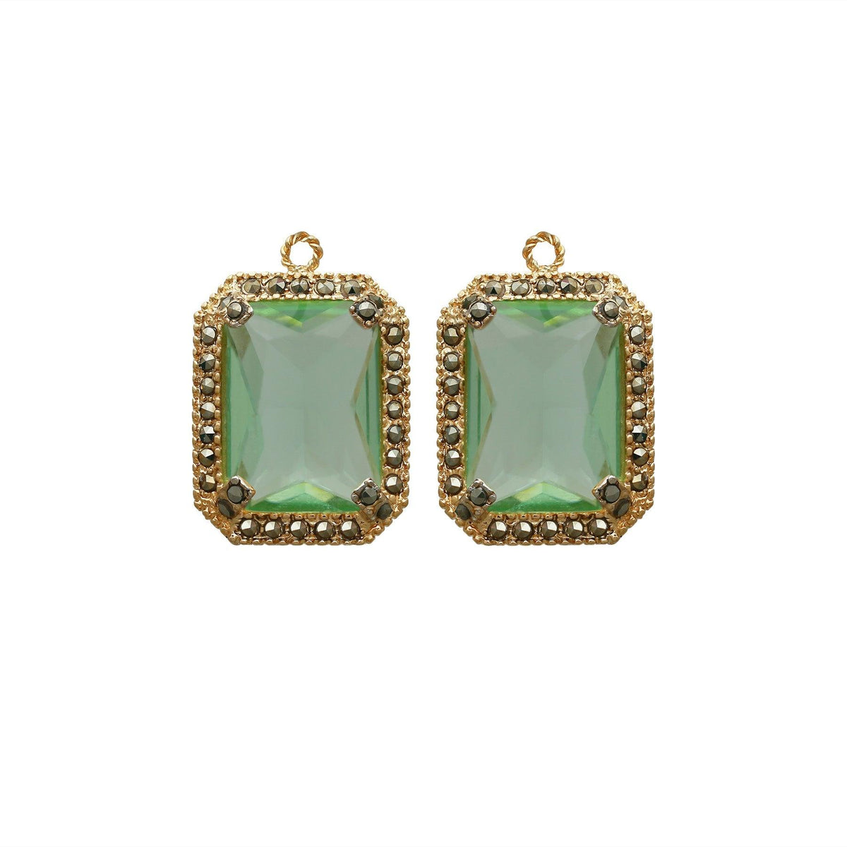 Drop baguette chico con baño de oro Drops de Joyería Regina Castillo