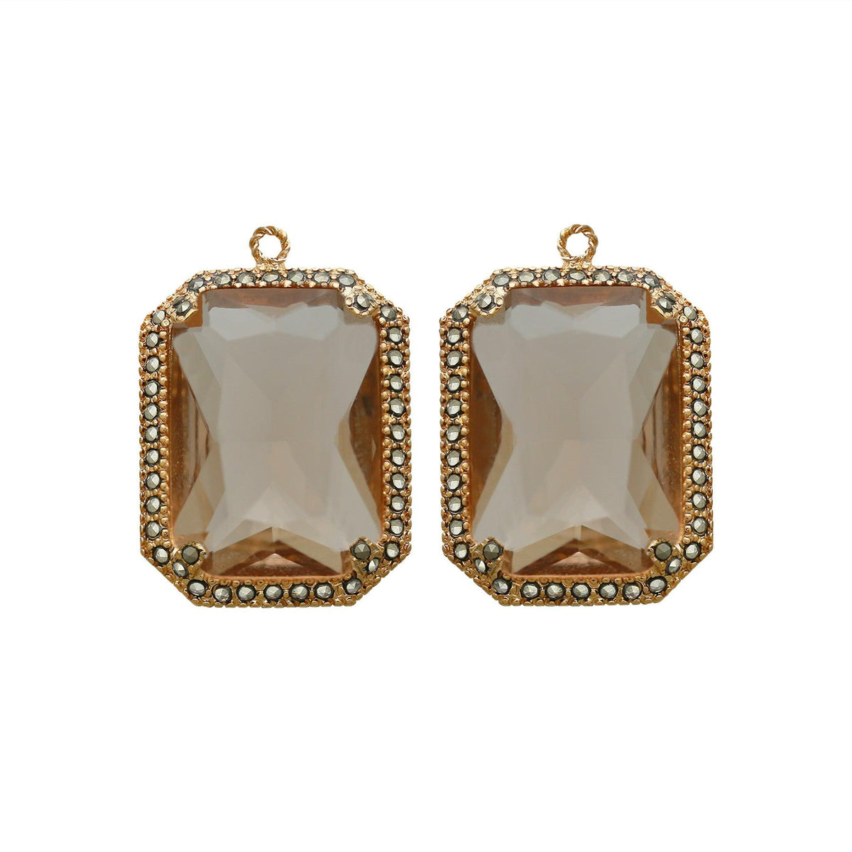 Drop baguette clásico dorado Drops de Joyería Regina Castillo