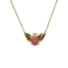 Collar abeja rubies Collares de Joyería Regina Castillo