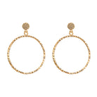Arracada drum marti gold Aretes de Joyería Regina Castillo